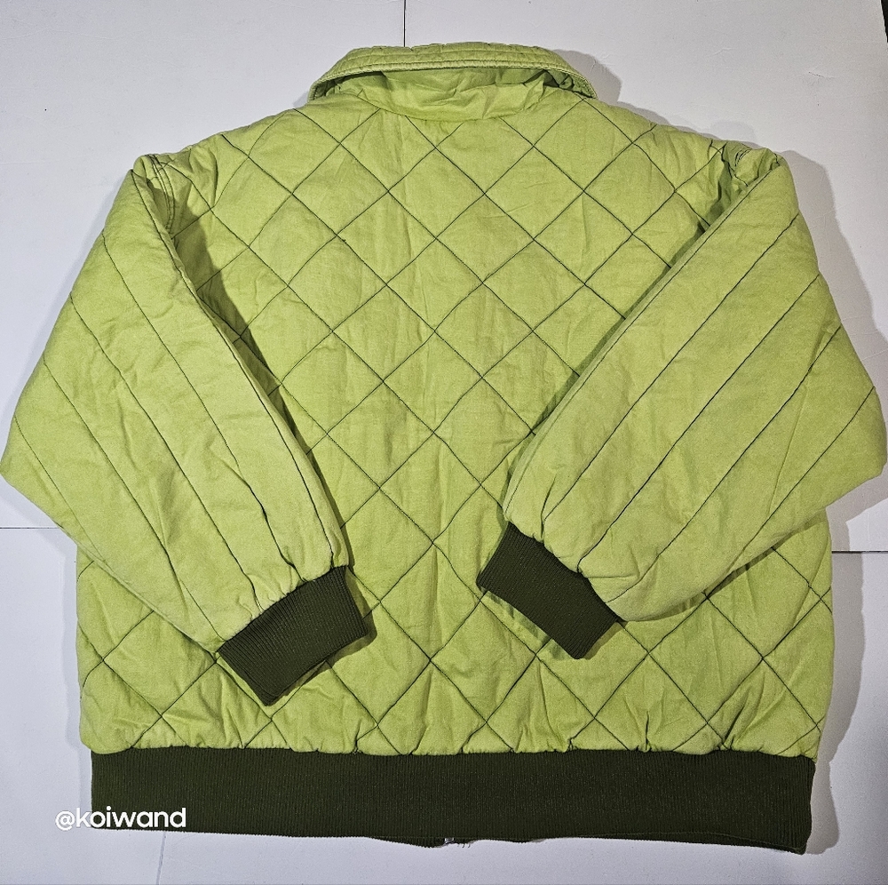 Wild Fable Eccentric Lime Quilted Style Jacket Size XL - Picture 2 of 11